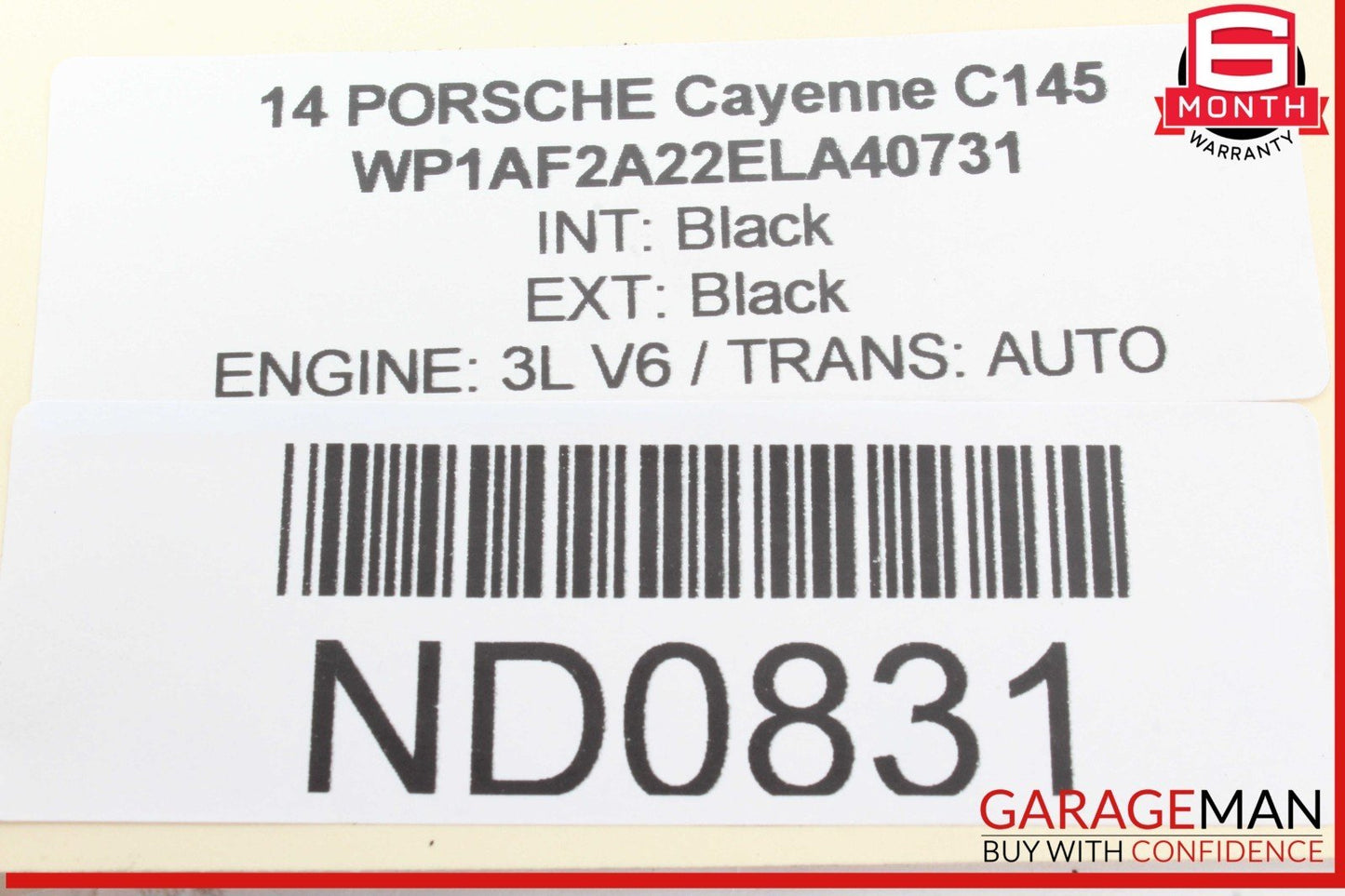11-18 Porsche Cayenne 958 Rear Right or Left Side Upper Forward Control Arm OEM