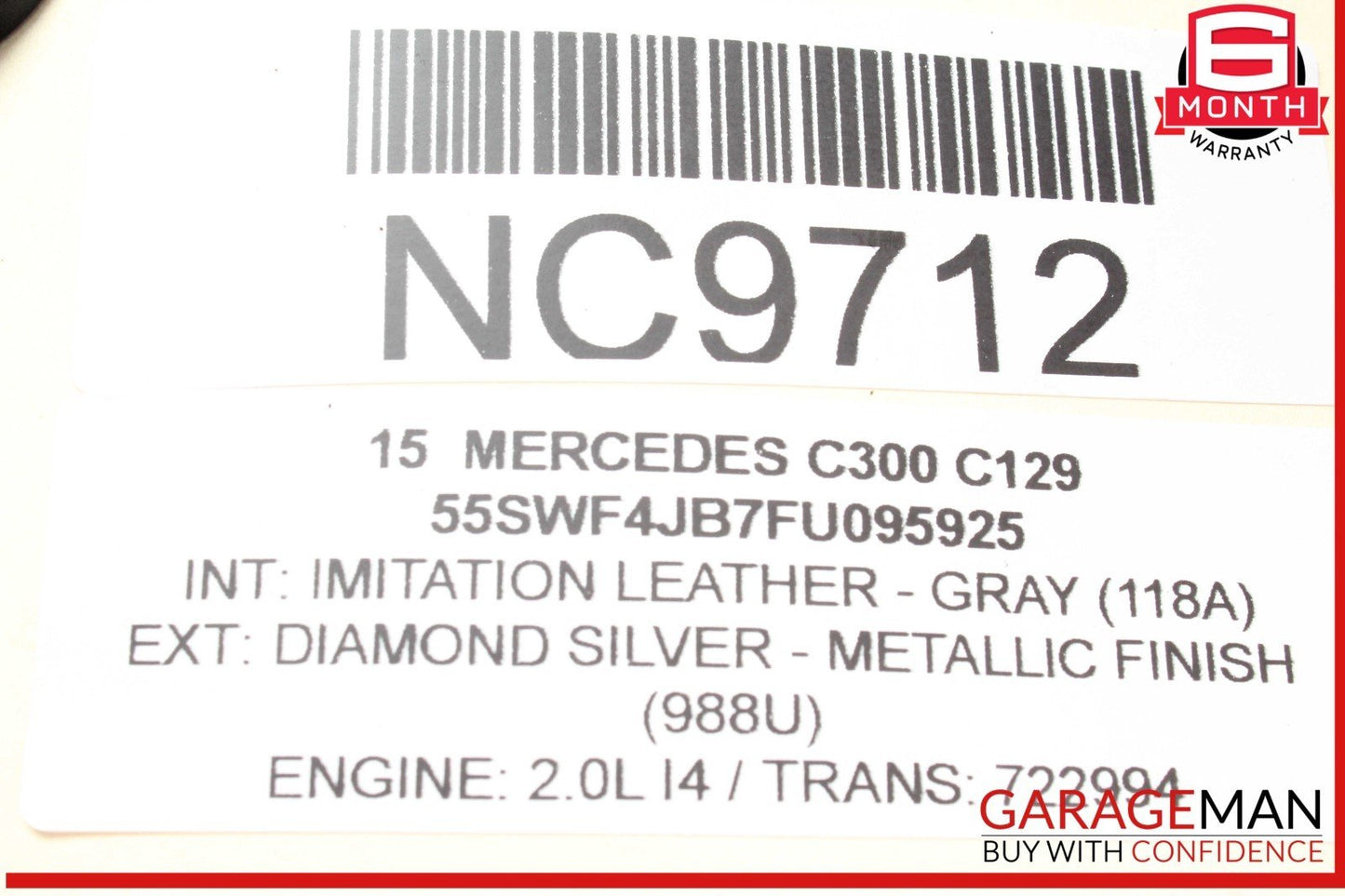 15-20 Mercedes W205 C300 Rear Left Driver Side Axle CV Half Shaft OEM
