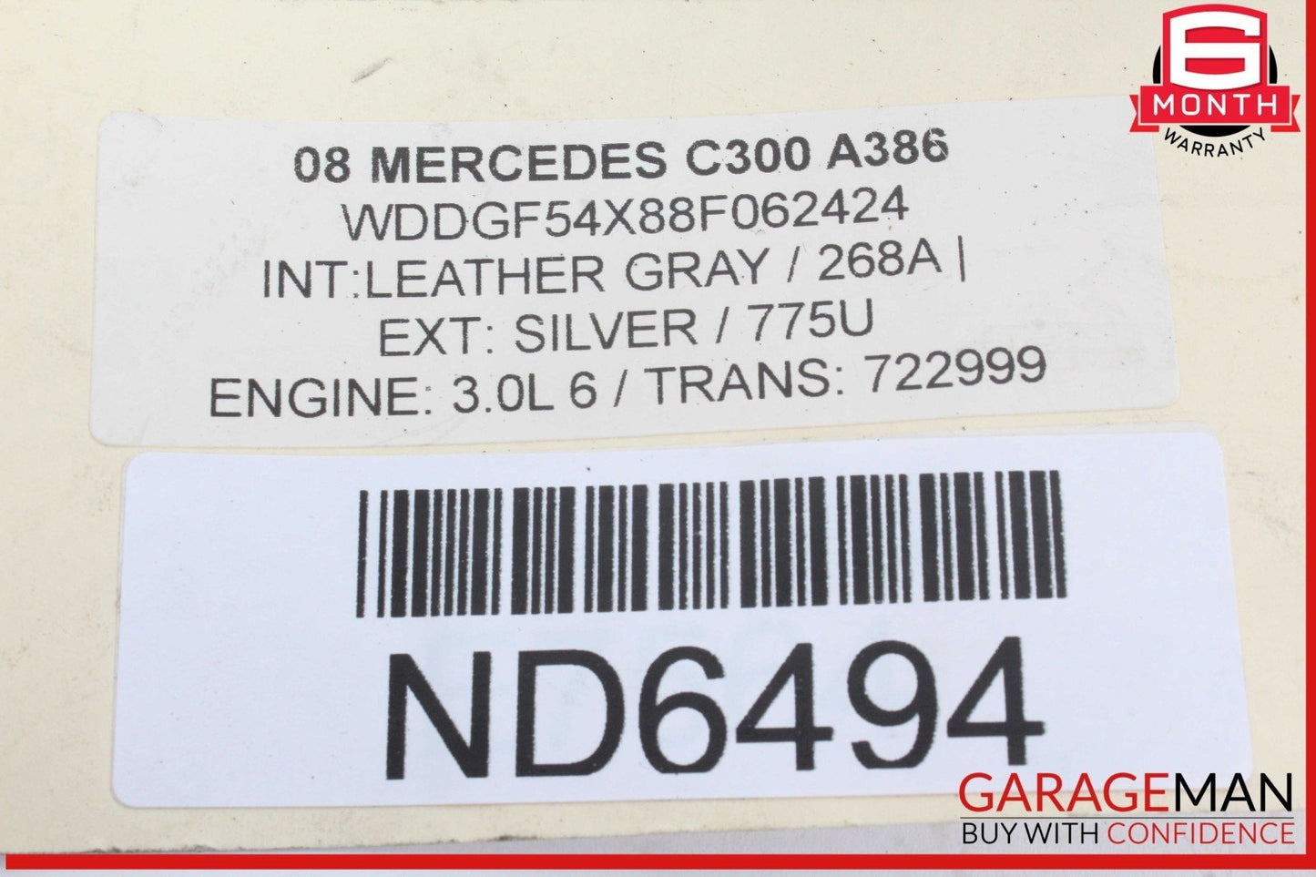 08-17 Mercedes W204 C300 E350 Trunk Lid Latch Lock Actuator 2047500261 OEM