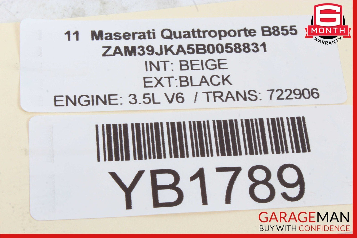 03-13 Maserati Quattroporte M139 Front Left Side Exterior Door Handle OEM