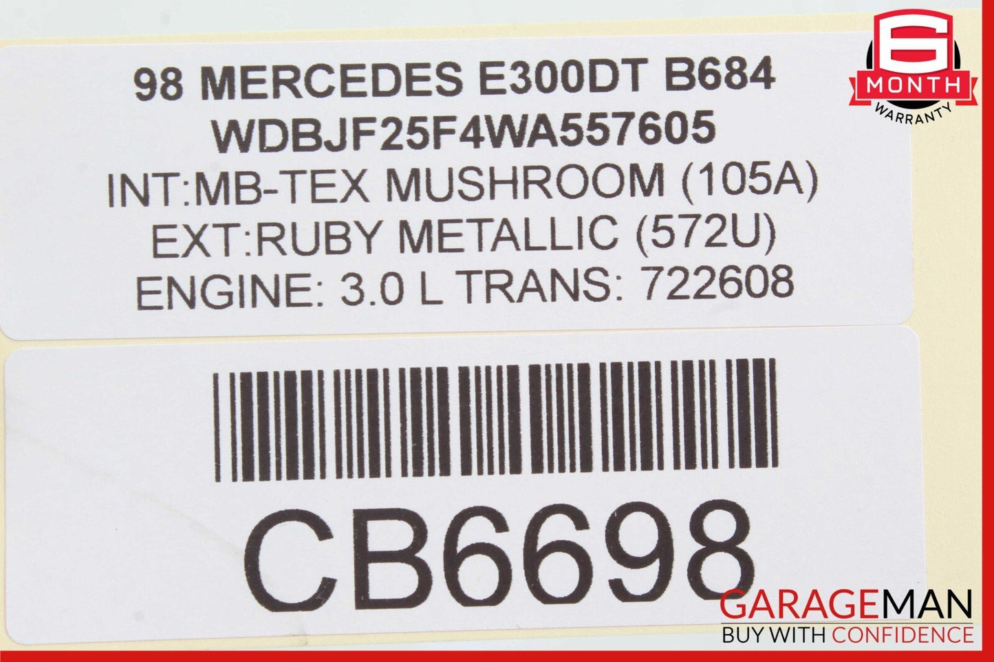 96-02 Mercedes W210 E420 E300 Rear Right / Left Upper Forward Control Arm