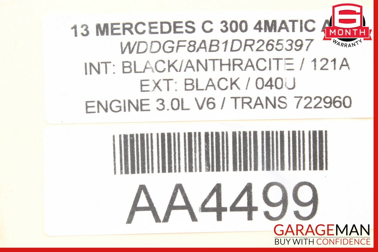 08-15 Mercedes W204 C250 C300 Rear Suspension Upper Control Arm OEM