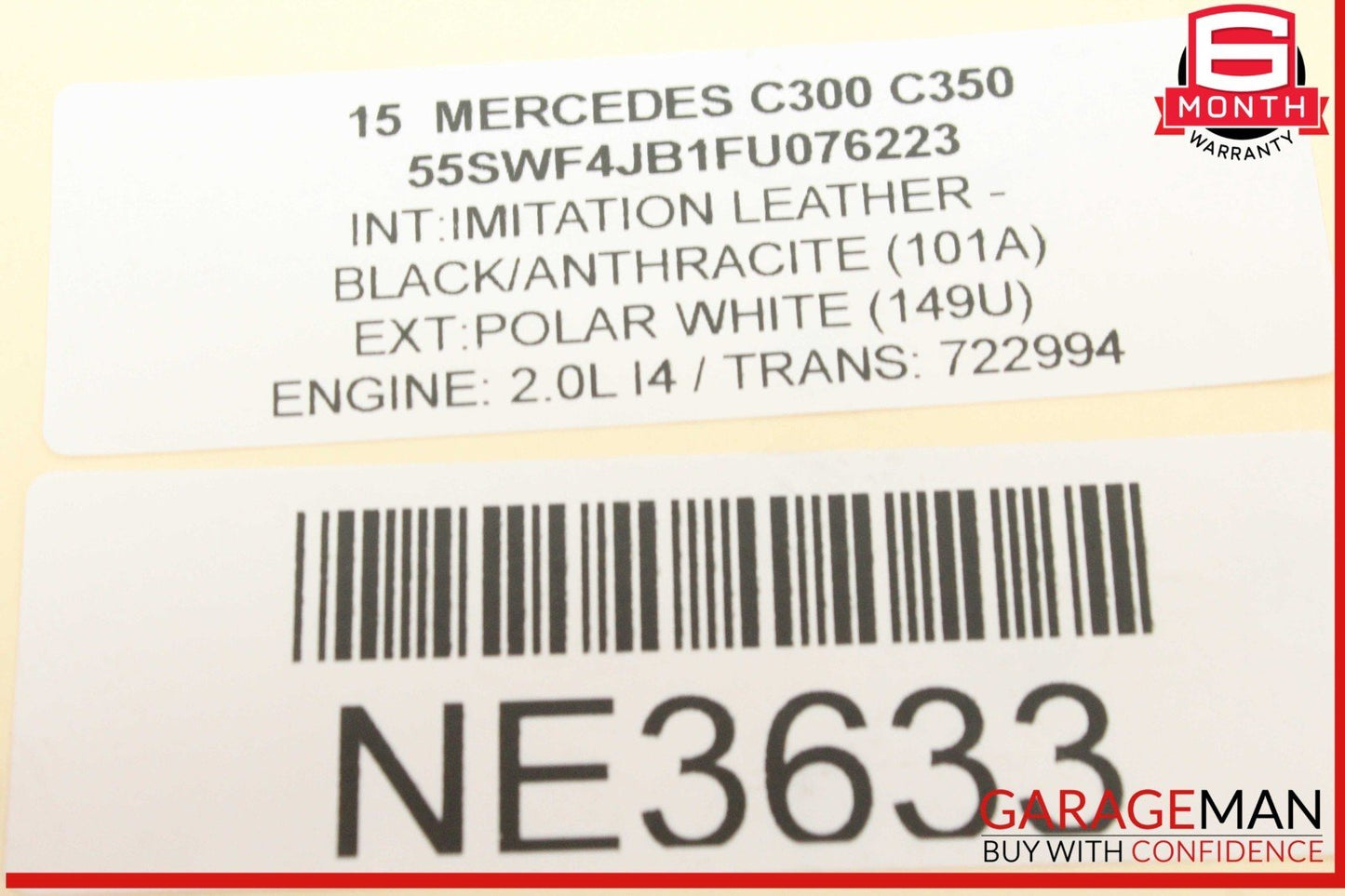 15-20 Mercedes W205 C300 Rear Left or Right Suspension Lower Control Arm OEM