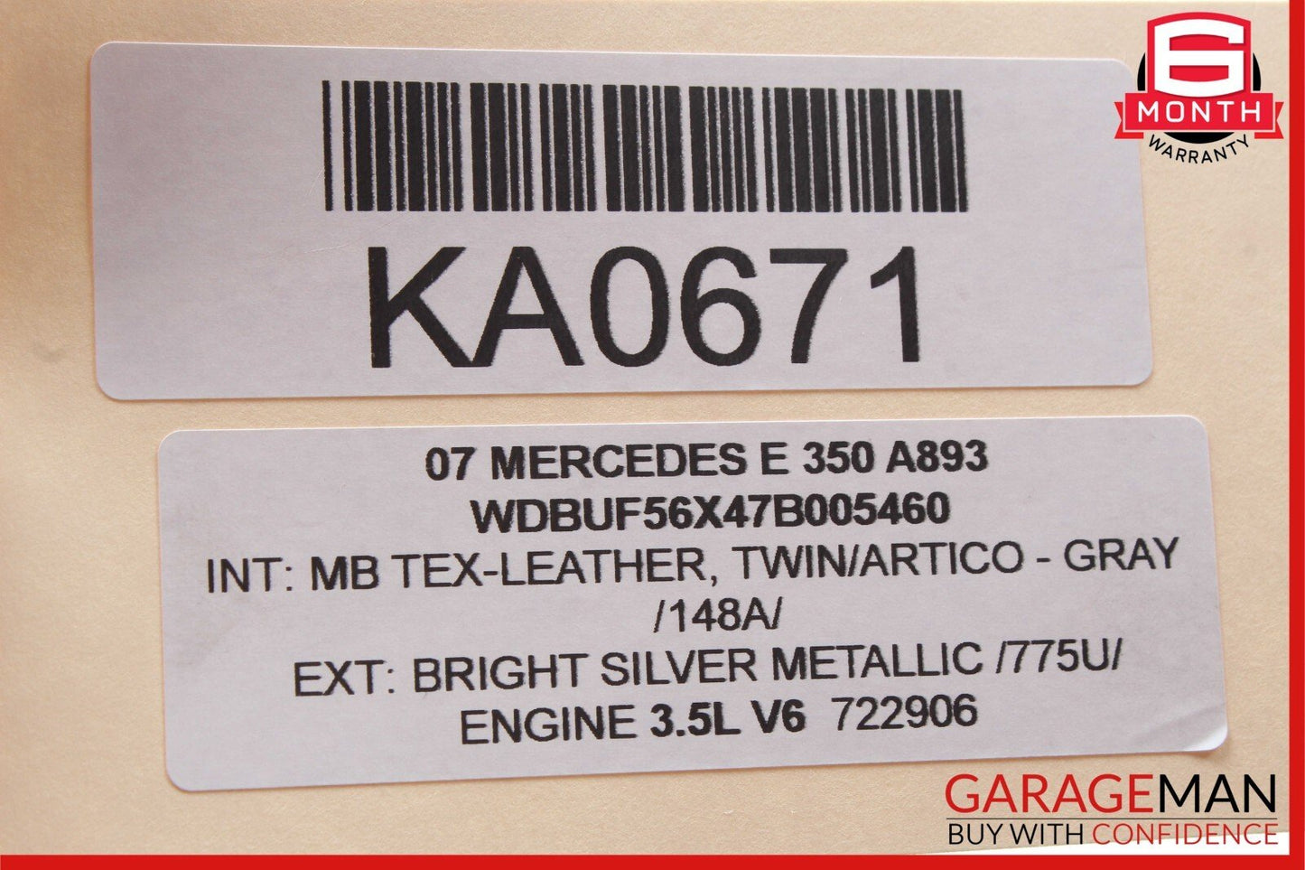 03-09 Mercedes W211 E350 E500 E320 Door Control Module Rear Right Side OEM