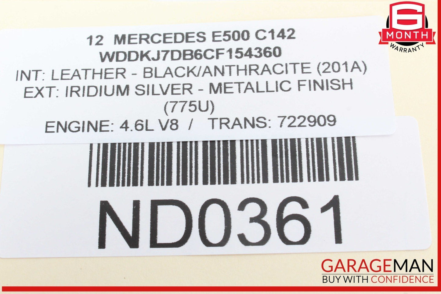 10-13 Mercedes W212 E550 Front Right Passenger Side Exterior Door Handle OEM
