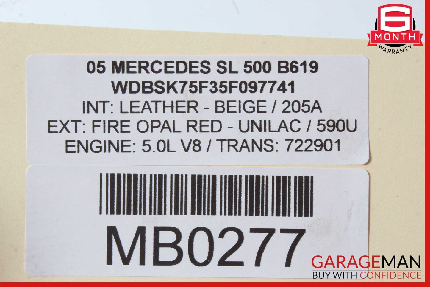 03-11 Mercedes R230 SL500 SL600 Hydraulic Suspension Valve Block OEM