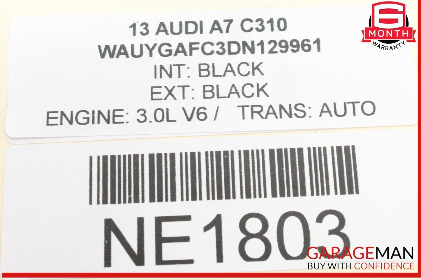 12-18 Audi A7 A6 SQ5 Rear Left or Rear Right Side CV Axle Shaft 8R0501203C OEM