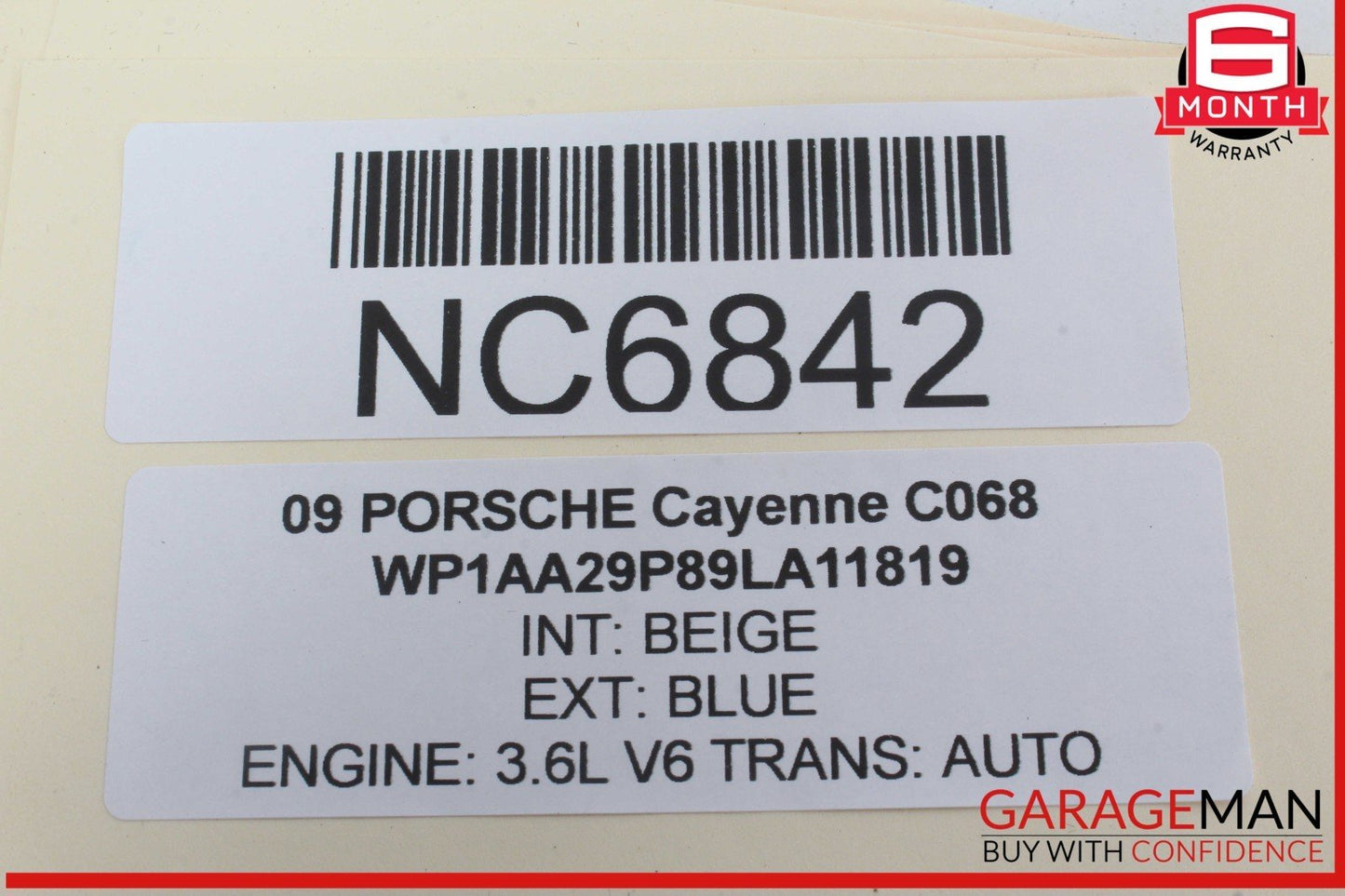 03-10 Porsche Cayenne 955 957 Front Right and Left Side Seat Headrest Head Rest