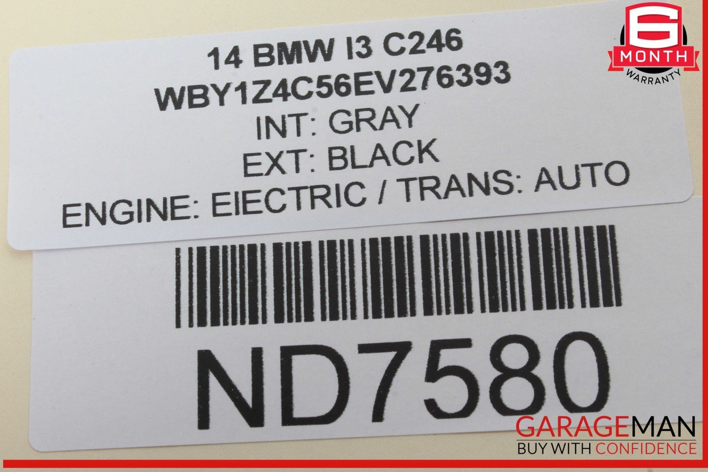 14-21 BMW I3 i01 Hybrid Rear Left Driver Side Seat Belt Retractor 34128958 OEM