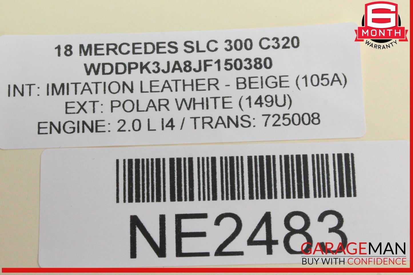 12-20 Mercedes R172 SLC300 SLK250 Front Top Roof Lock Latch Cylinder Set OEM