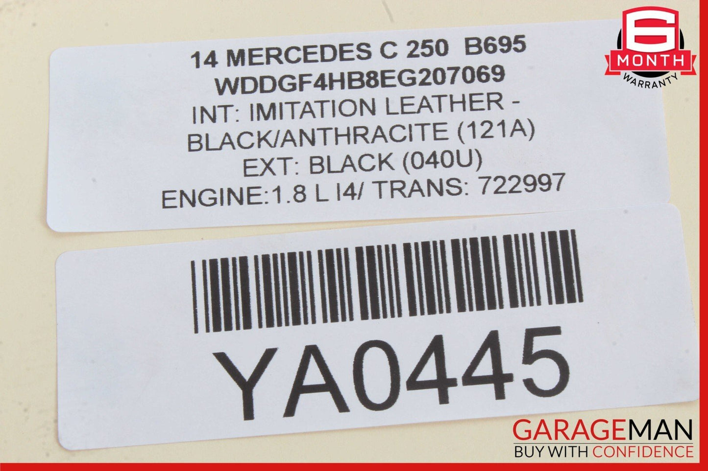 08-20 Mercedes W204 C250 SLK350 SLC180 Front Left Side Door Lock Latch Actuator
