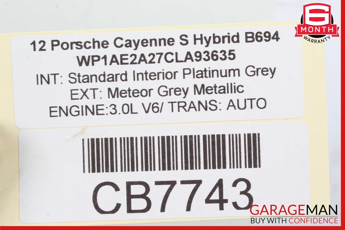 09-18 Porsche Cayenne Touareg 3.0L Right & Left Side EGR Combi Valve Assembly