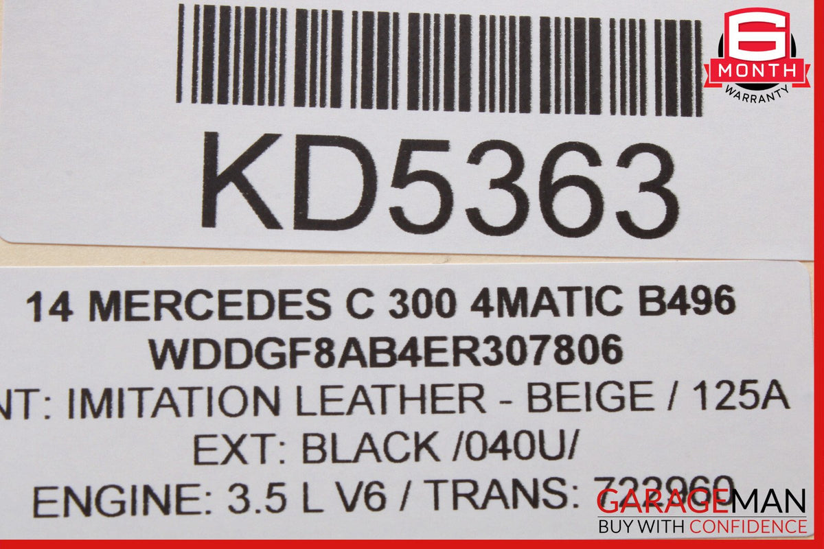 08-18 Mercedes W204 C300 CLS550 Front Left Driver Side Door Control Module OEM