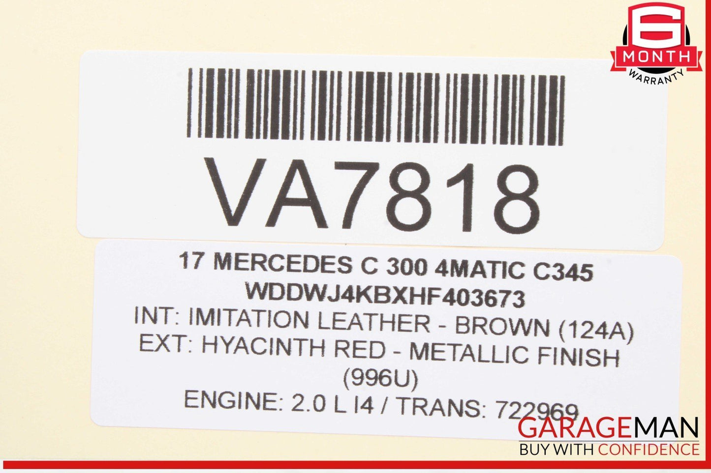 15-18 Mercedes W205 C300 4MATIC Front Left Side Door Control Module Unit OEM