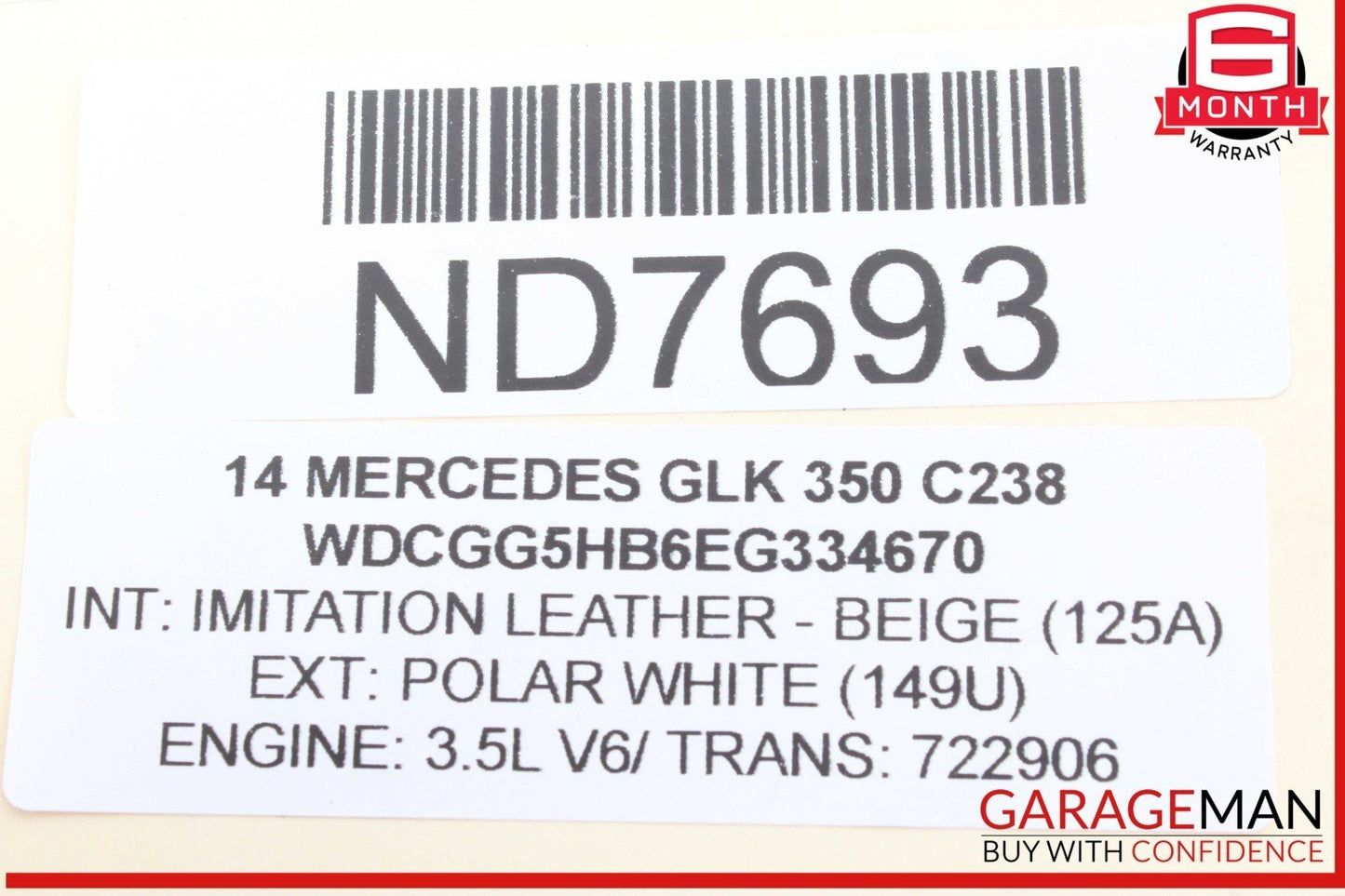 10-15 Mercedes X204 GLK350 Front Right or Left Side Suspension Control Arm OEM