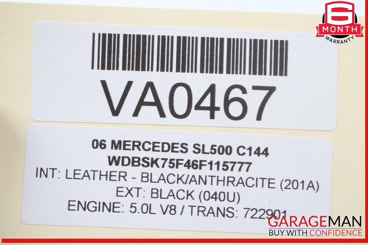 03-08 Mercedes R230 SL500 Front Left Side Seat Adjust Control Switch Module OEM