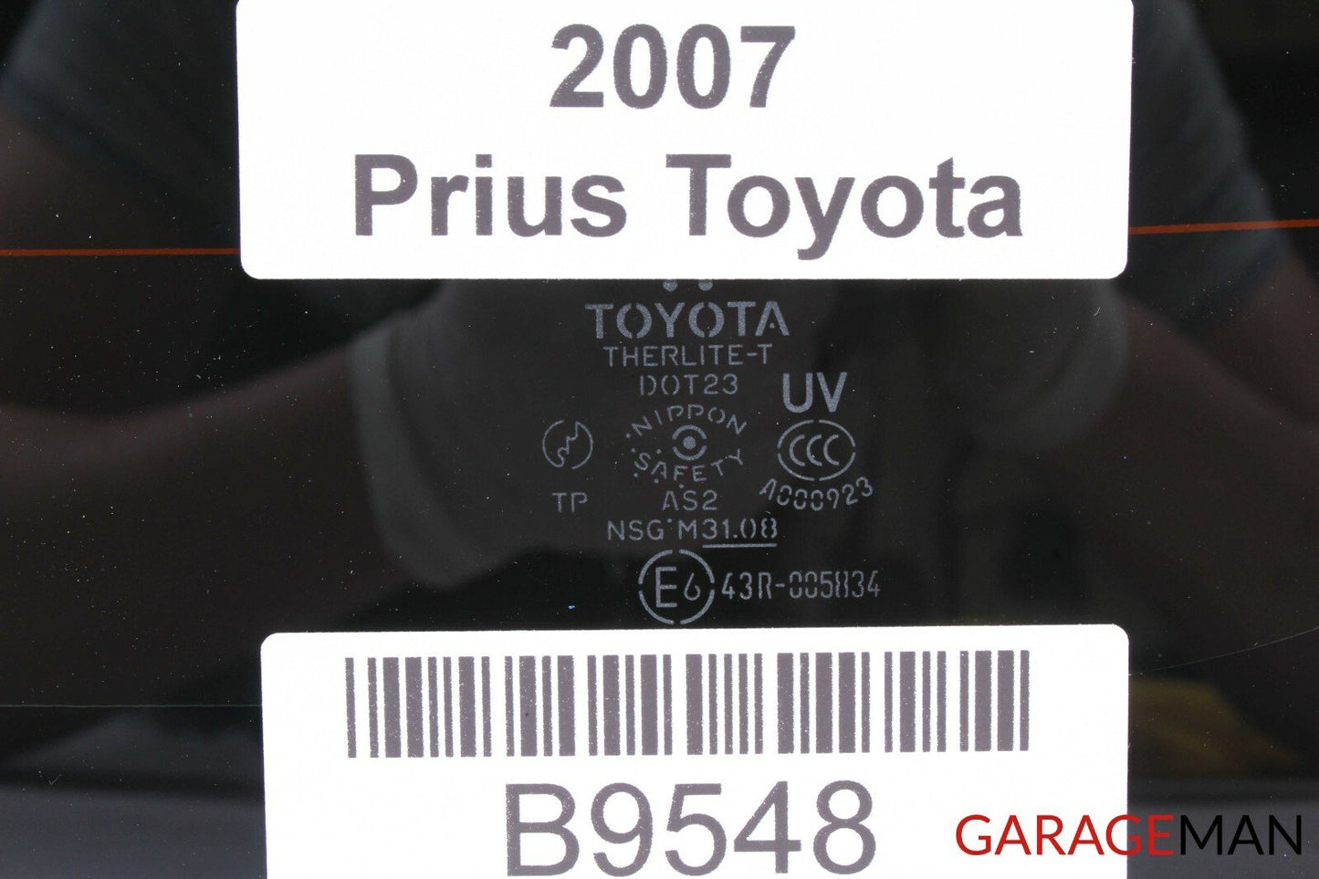 04-09 Toyota Prius G2 Rear Windshield Lift Gate Window Glass 43R-005834 OEM