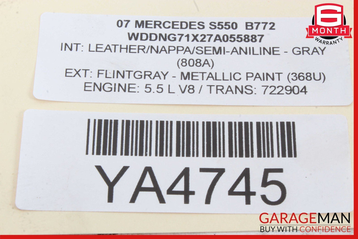 07-14 Mercedes-Benz S550 W221 Front Left Dash AC A/C Air Vent 2218300154 Genuine
