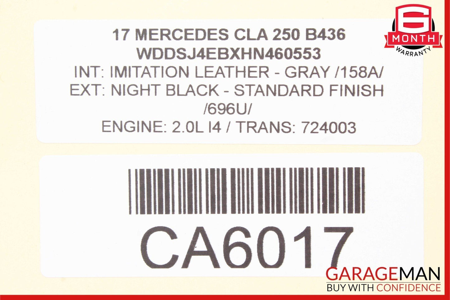 14-18 Mercedes W117 CLA250 Rear Left Driver Side Lower Control Arm OEM