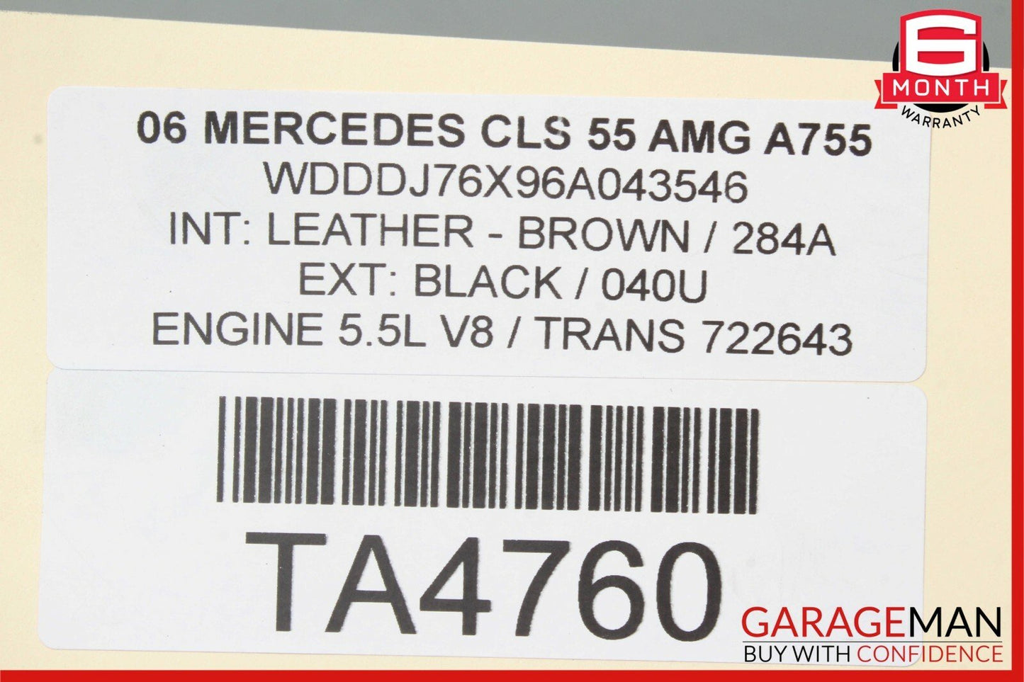 03-11 Mercedes W219 CLS55 AMG E550 Front Right Side Suspension Upper Control Arm