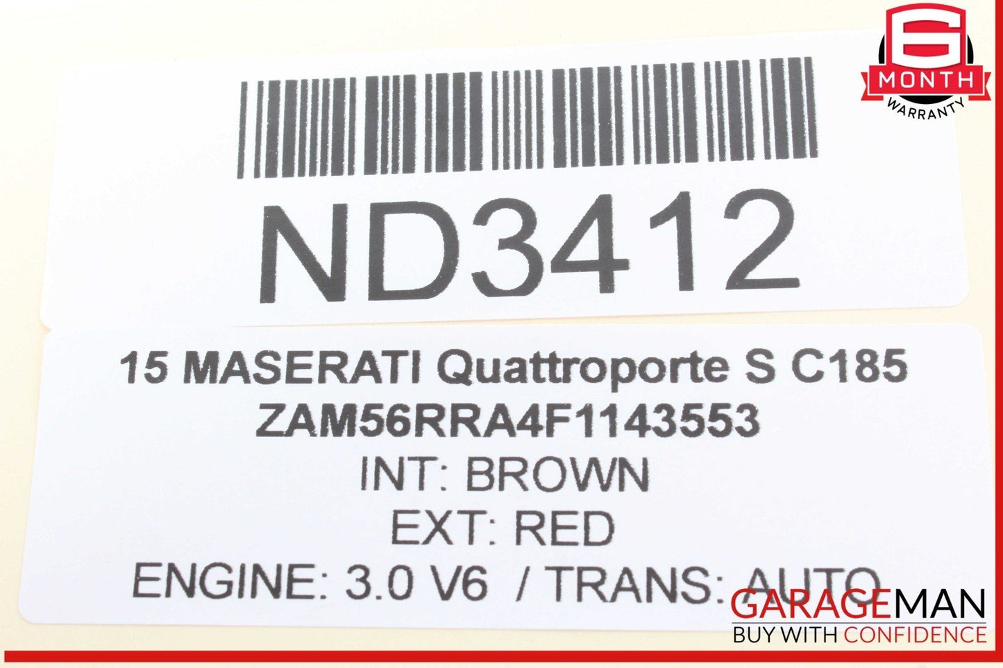 14-18 Maserati Quattroporte S Suspension Control Module Unit 670009256 OEM