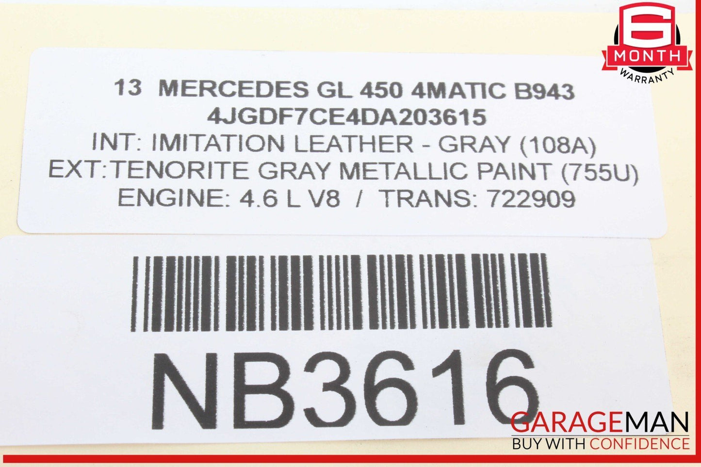 12-19 Mercedes X166 GL450 4MATIC Front Left Driver Side Knee Air Bag Airbag OEM