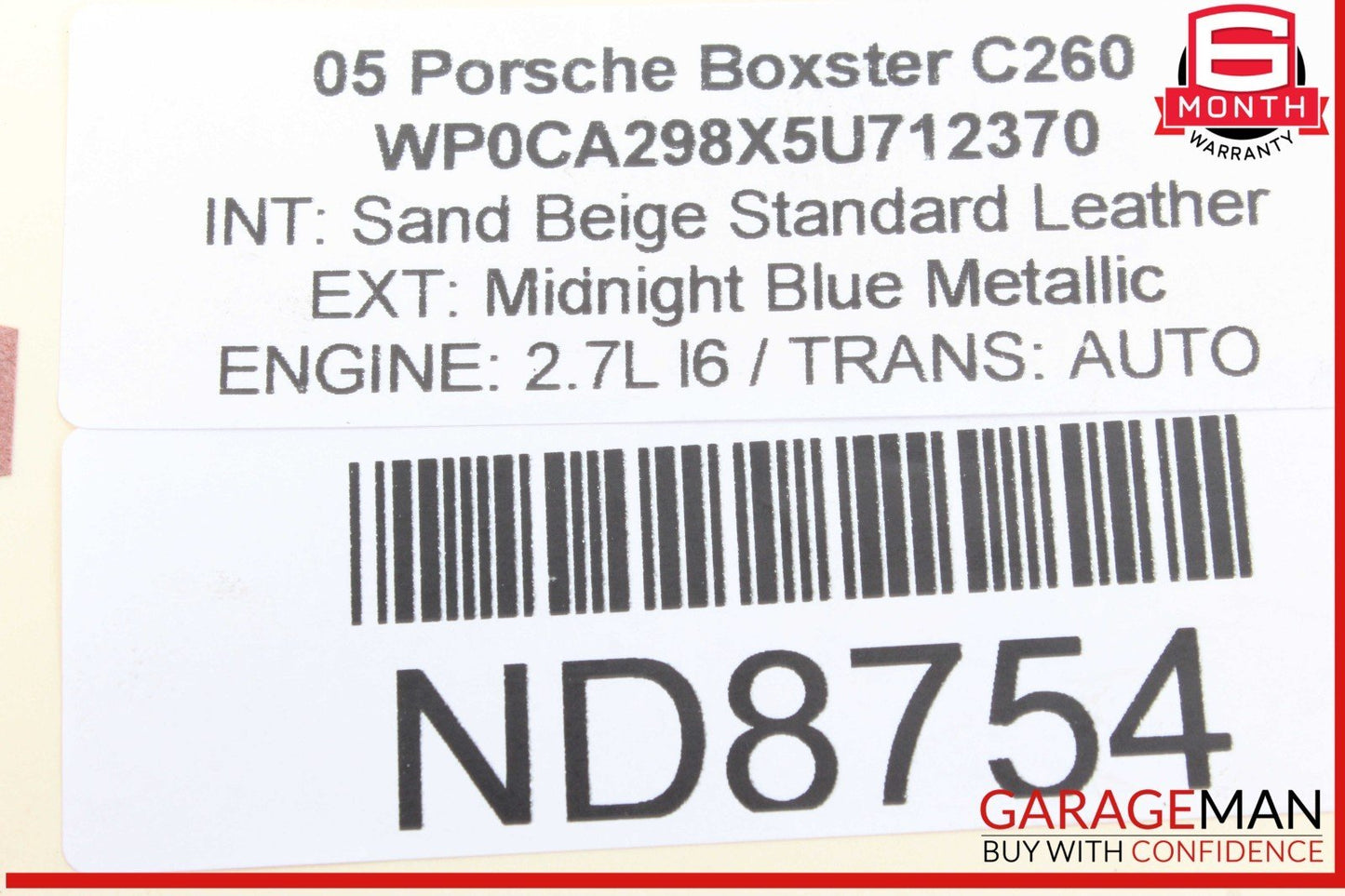 05-12 Porsche Boxter 987 Rear Left or Right Side Lower Control Arm 99634134108