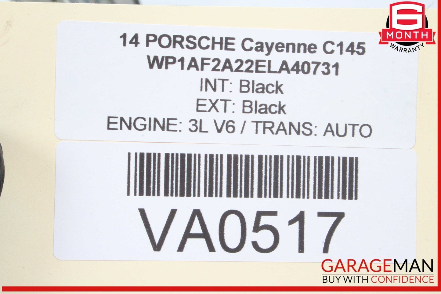 11-18 Porsche Cayenne 958 S Front Right or Left Side Axle CV Shaft OEM