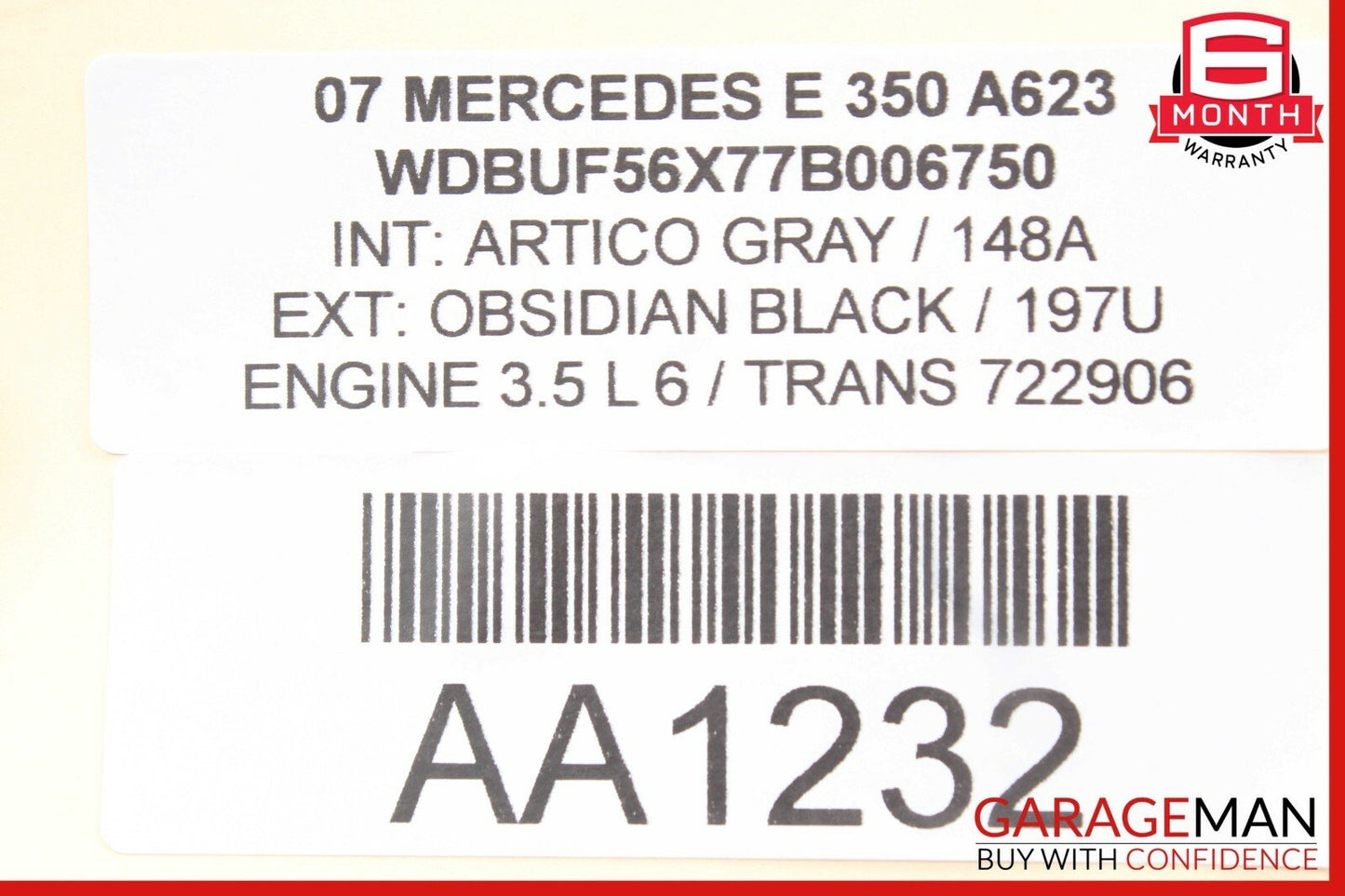 07-09 Mercedes W211 E350 Front Left & Right Shock Absorber Strut Coil Spring Set