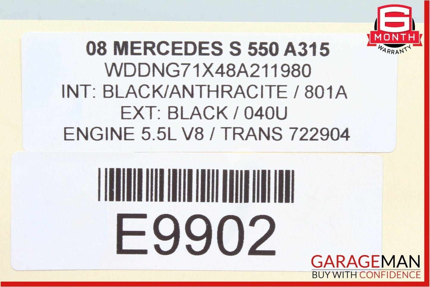 07-13 Mercedes W221 S550 Rear Right Side Air Airmatic Shock Absorber Strut OEM