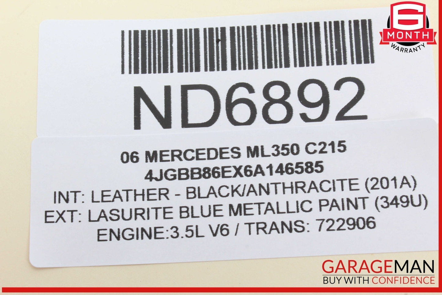 Mercedes W164 ML350 Voice Communication Control Module 2218708726 OEM