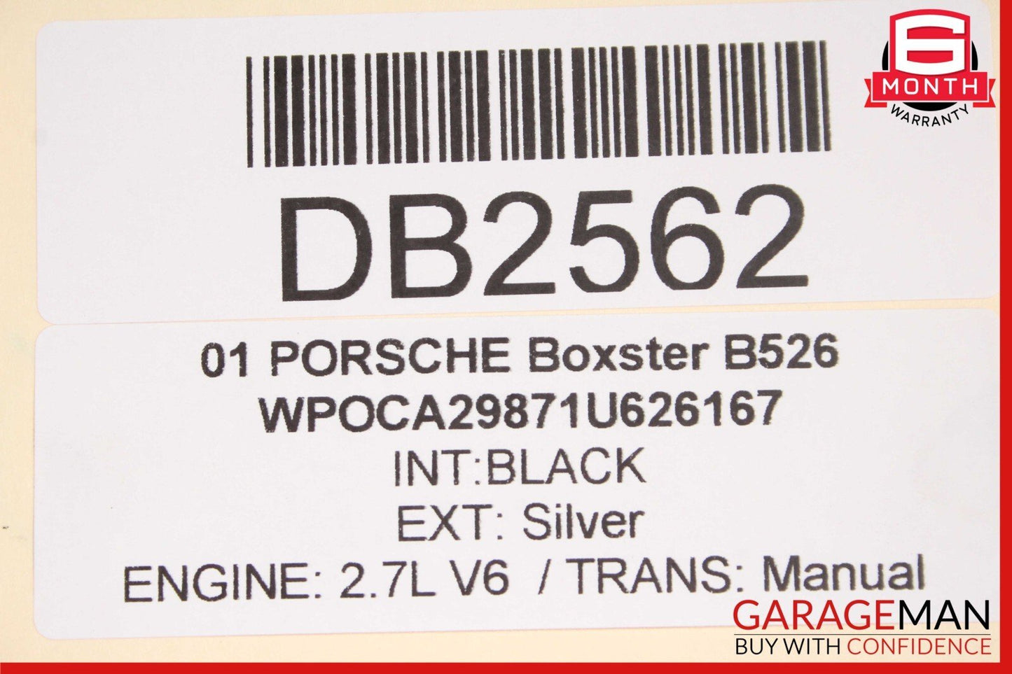 97-04 Porsche Boxster 986 Carrera 911 Front Lower Subframe Crossmember Sub Frame