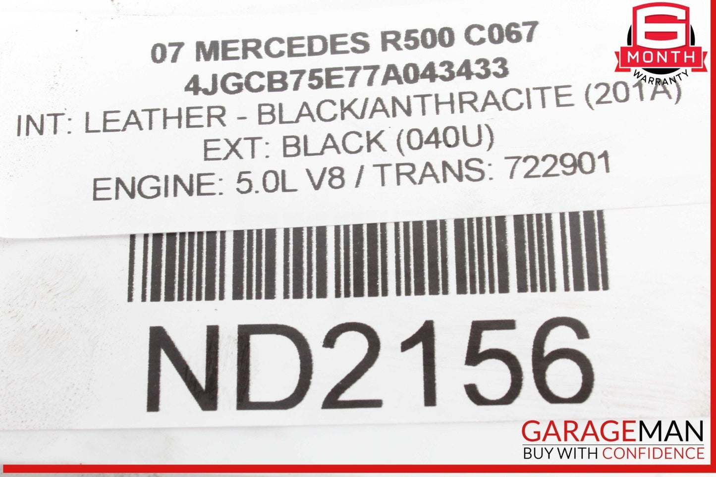 06-13 Mercedes W251 R500 GL450 Gearbox Transmission Control Unit TCU Flashed