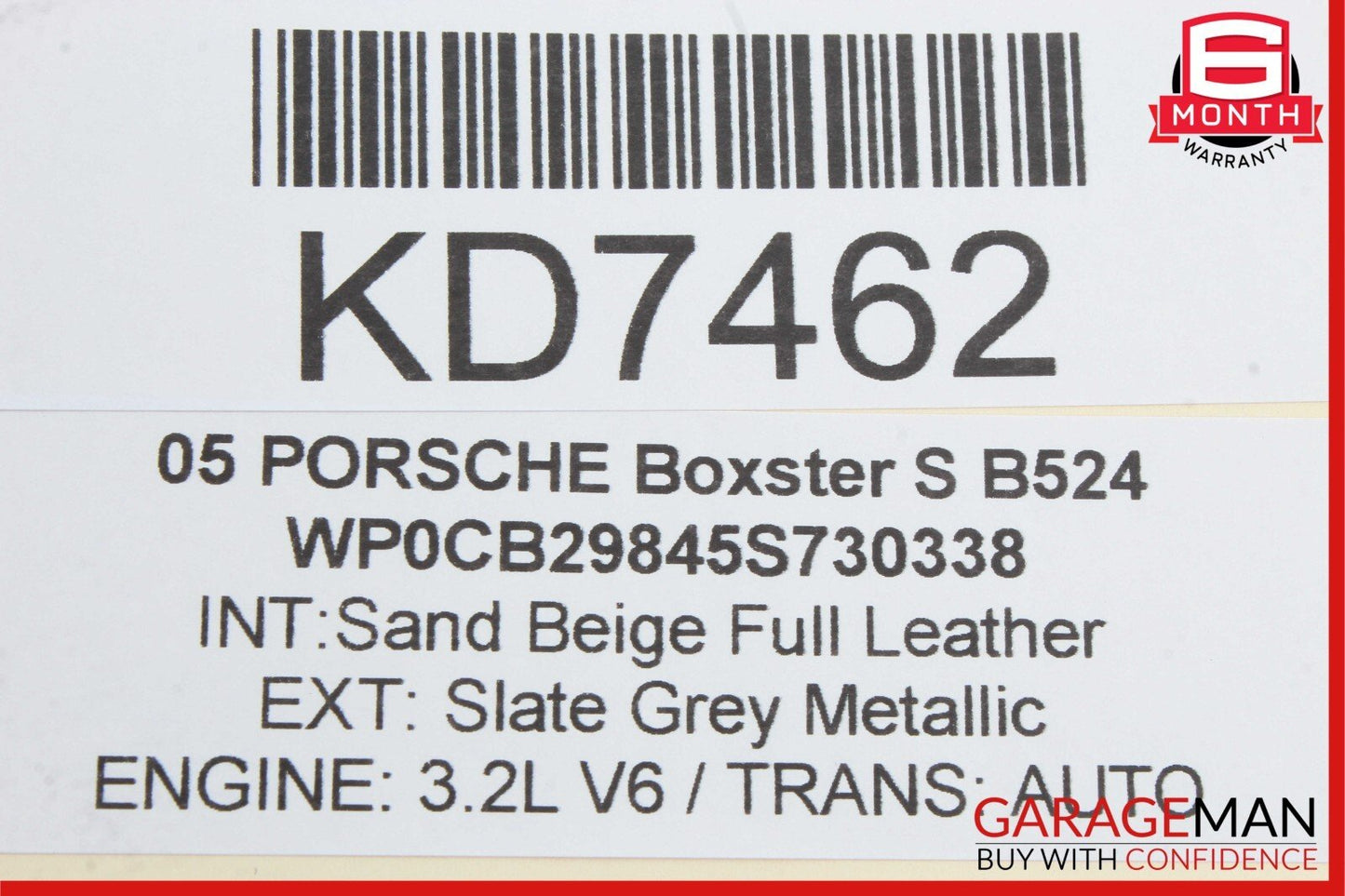 05-12 Porsche Boxster S 987 Front Right Passenger Side Door Lock Latch Actuator