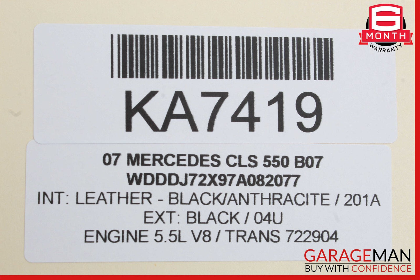 06-11 Mercedes W219 CLS550 Rear Left Driver Door Lock Latch Actuator OEM