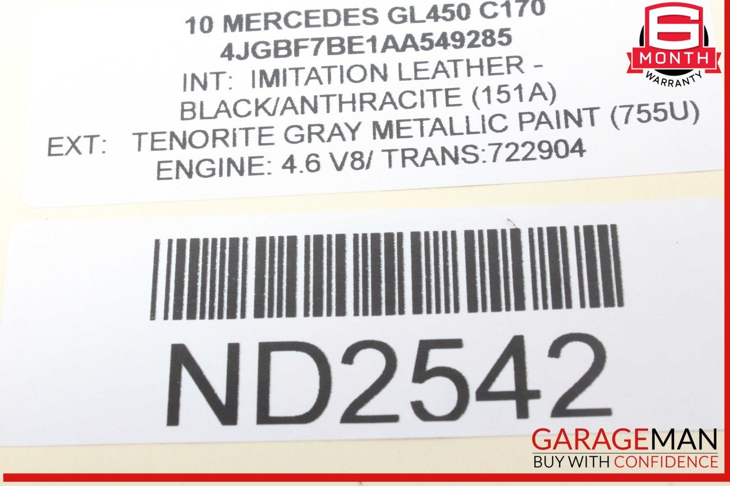06-13 Mercedes X164 GL450 ML350 Rear Left or Right Upper Control Arm OEM