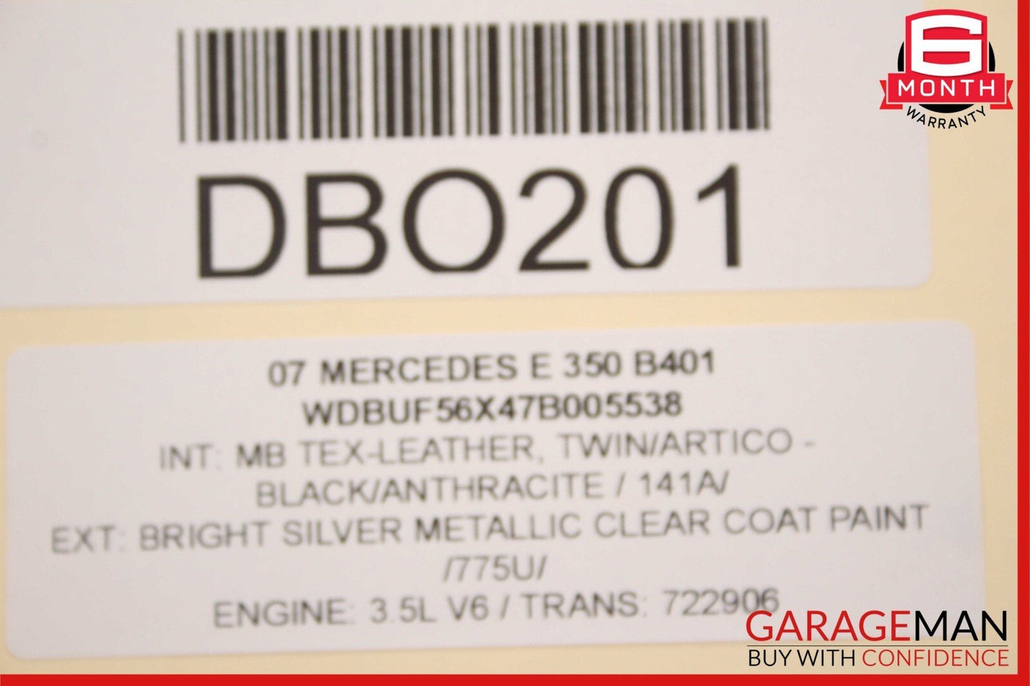 06-09 Mercedes W211 E350 CLK350 722.9 7G Automatic Transmission Assembly 170k