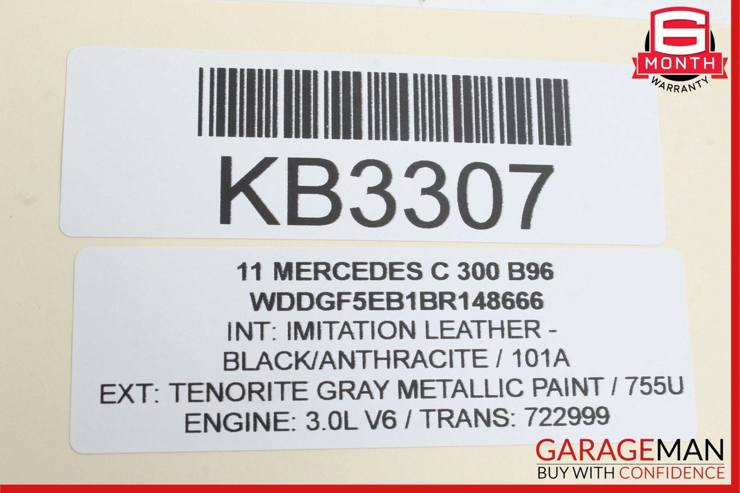 08-15 Mercedes W204 C300 C250 Rear Trunk Lid Tailgate Release Open Handle OEM