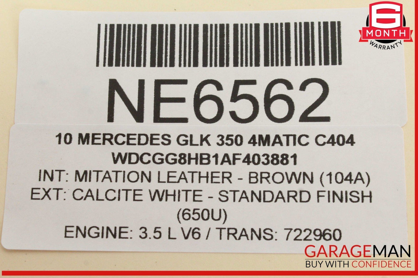 10-15 Mercedes X204 GLK350 4MATIC Trunk Lid Power Latch Lock Actuator OEM