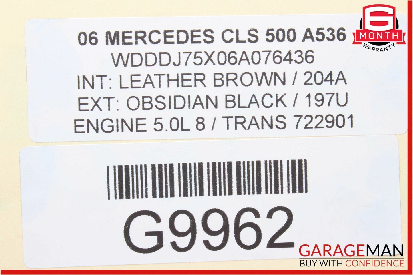 06-11 Mercedes W219 CLS500 Front Left Side Bumper Reinforcement Bar Bracket OEM