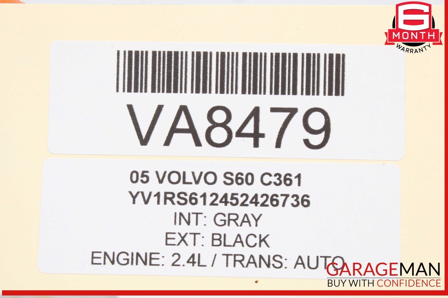 05-07 Volvo S60 V70 Engine ECM Electronic Control Module OEM