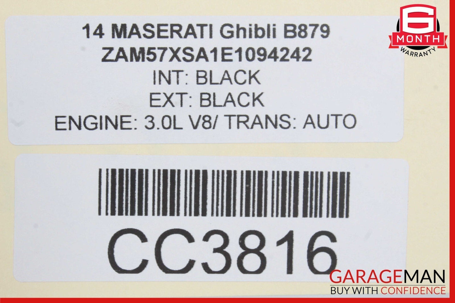 14-22 Maserati Ghibli M157 Rear Right Passenger Side Interior Door Panel OEM