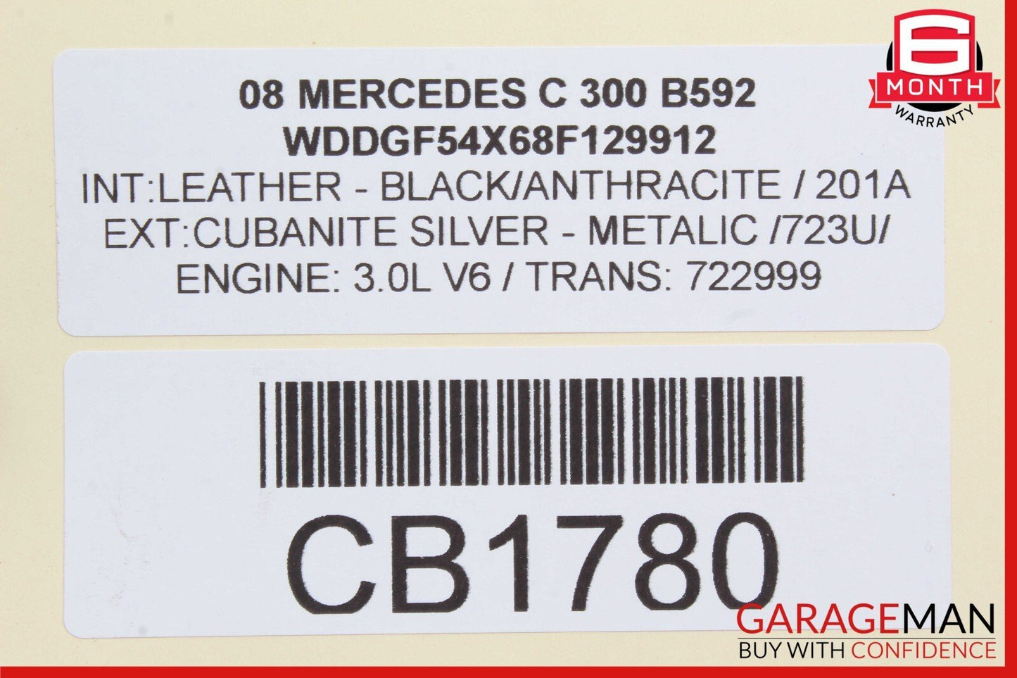 08-17 Mercedes W204 C300 Rear Right / Left Side Suspension Upper Control Arm OEM