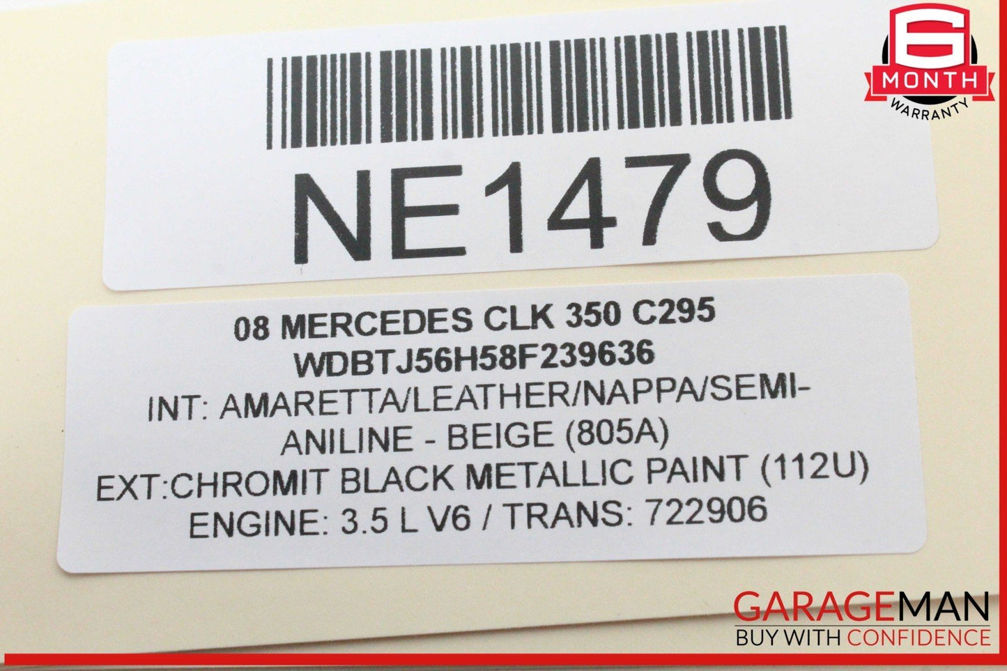 03-09 Mercedes W209 CLK350 C320 Ignition Switch Module 2095453308 OEM