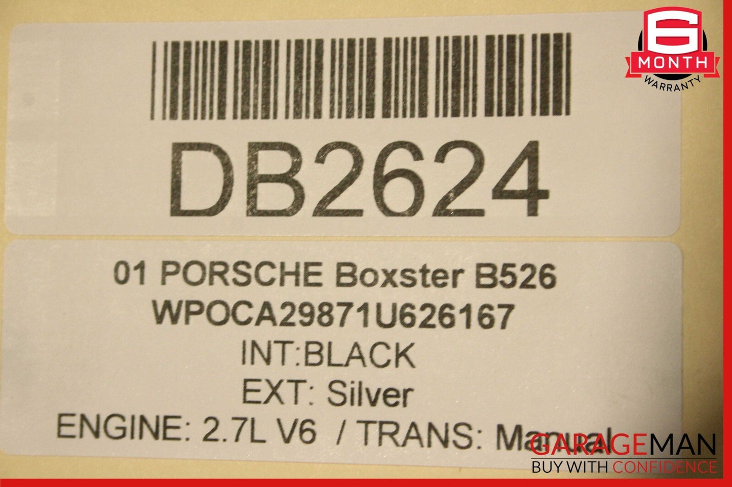 99-01 Porsche Carrera 911 996 Boxster 986 Fuel Gas Tank Assy