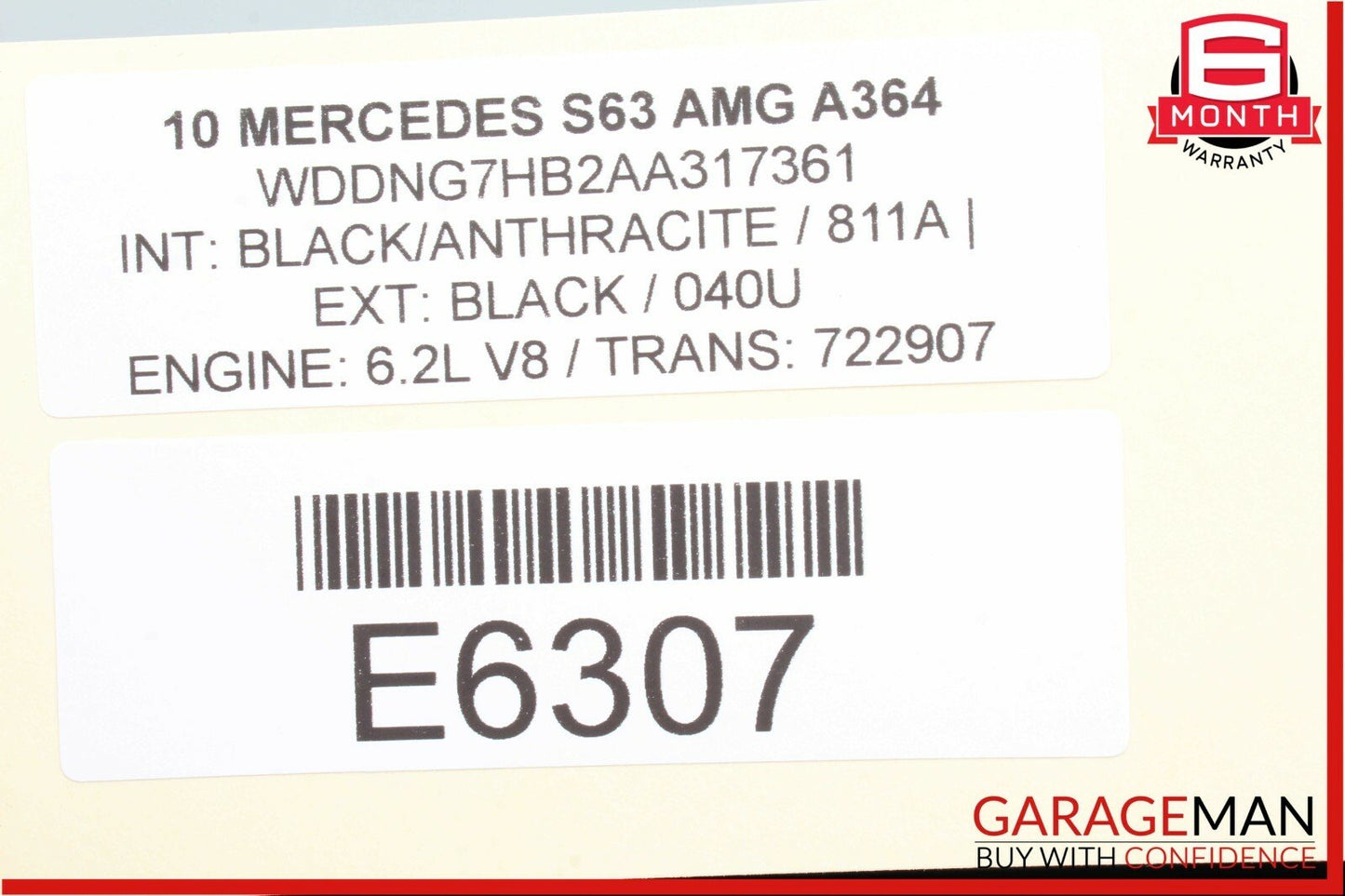 07-13 Mercedes W221 S550 S63 AMG S450 Center Middle Pano Panoramic Roof Glass