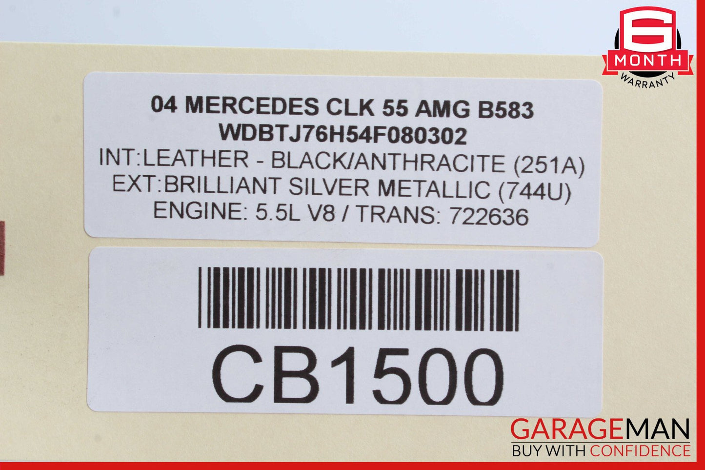03-09 Mercedes W209 CLK55 Front Left Side Lower Suspension Control Arm OEM