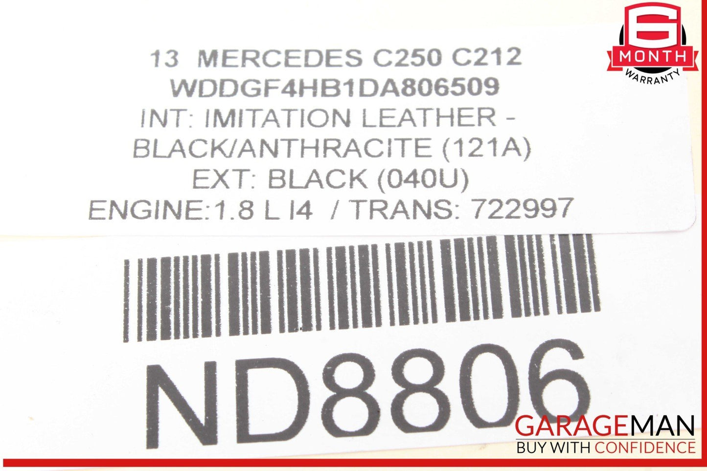 08-17 Mercedes W204 C250 C300 E350 Rear Left / Right Side Lower Control Arm OEM