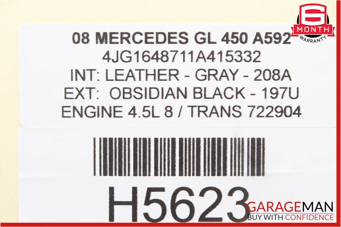 07-12 Mercedes X164 GL450 3rd Row Seat Folding Power Control Switch Button Grey