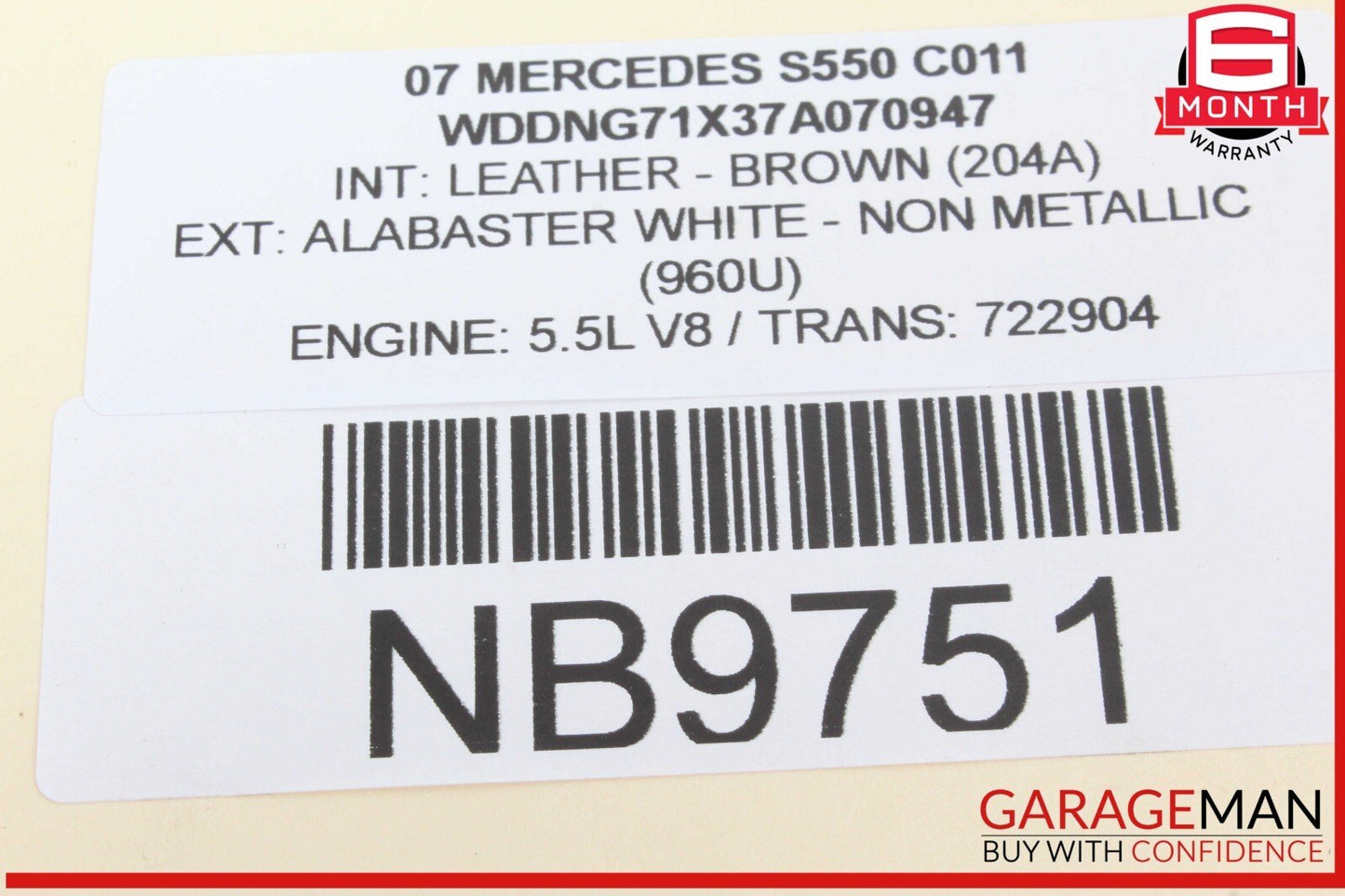 07-13 Mercedes W221 S550 S350 Center Dash Air AC A/C Heater Vent 2218300954 OEM
